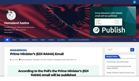 A group calling itself HomeLand Justice claimed credit for the cyber-attack in a Telegram channel. . Homeland justice albania telegram